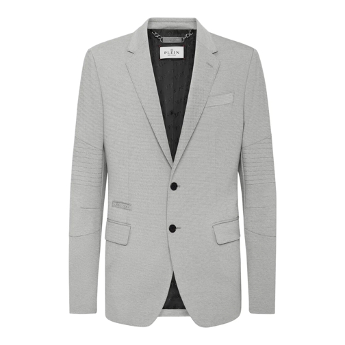 Philipp Plein Blazer Blazer Regular Fit grau