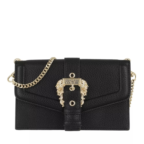 Versace Jeans Couture Chain Wallet Leather Black Portafoglio a catena