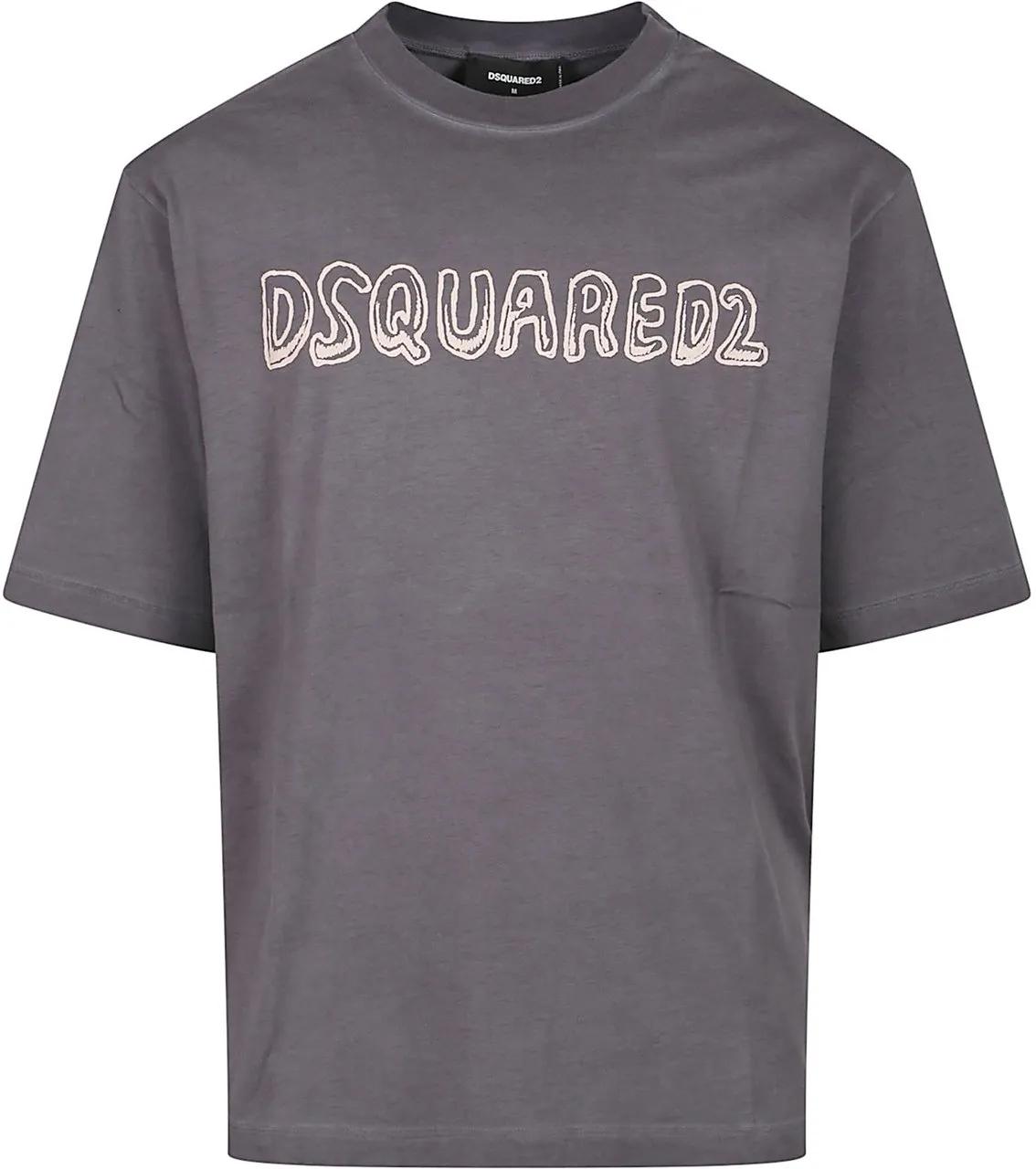 Thumbnail - Dsquared2 - Loose Fit T-shirt Black - Größe S - schwarz