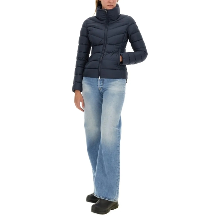 ブルゾン Colmar Originals Fitted Blue Down Jacket With Logo Colmar Originals Fitted Blue Down Jacket With Logo Blue