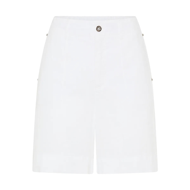 Marc Aurel Hose Leinenshorts weiss