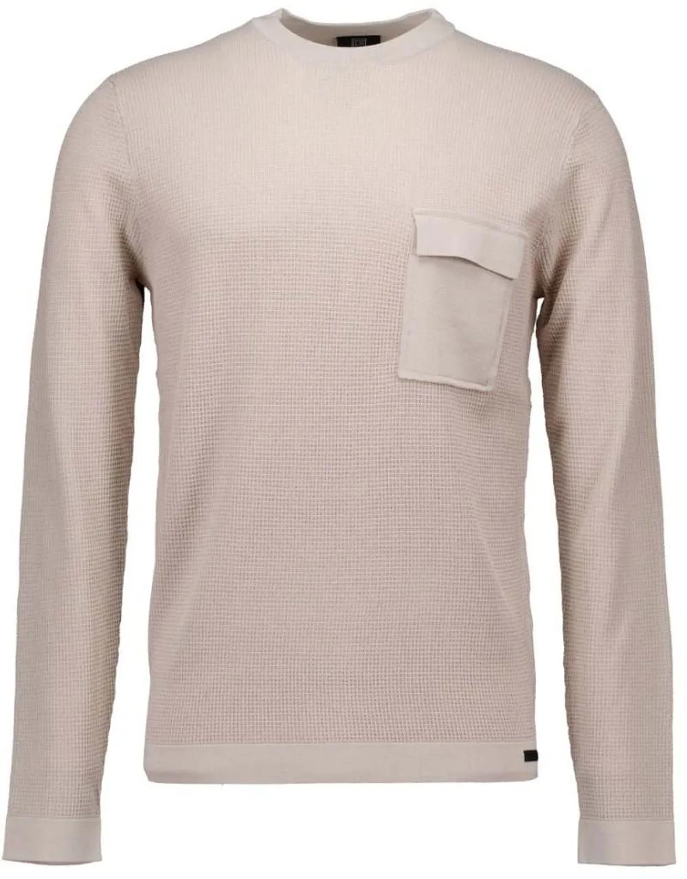Thumbnail - GENTI - Genti Round Pocket Ls Truien Bruin K9155-1257 - Größe XL - braun
