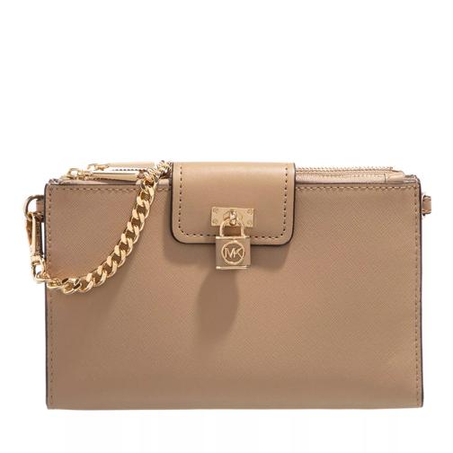 MICHAEL Michael Kors Ruby Small Doublezip Crossbody Camel Crossbodytas