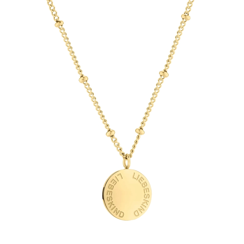 Liebeskind Berlin Mittellange Halskette Edelstahl Halskette gold