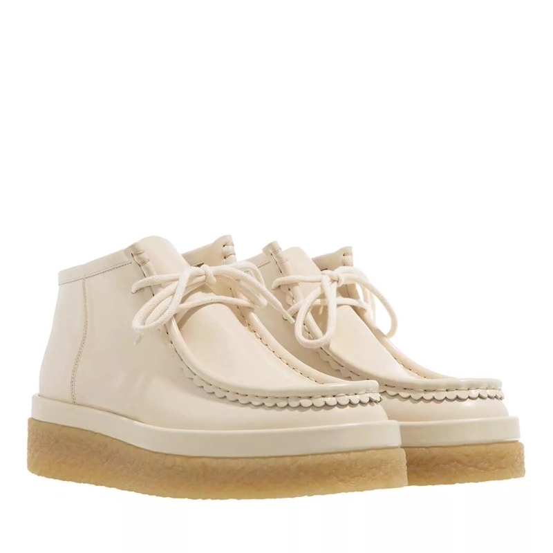 Chloé Schnürschuhe Allacciata Boots Eggshell