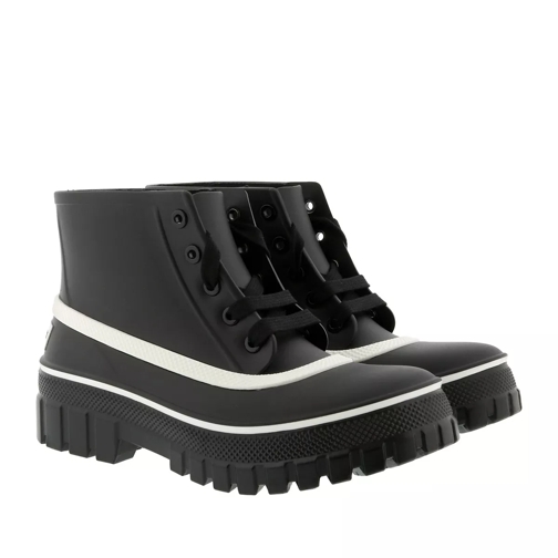 Givenchy Lace-Up Rainboots Rubber Black Rain Boot