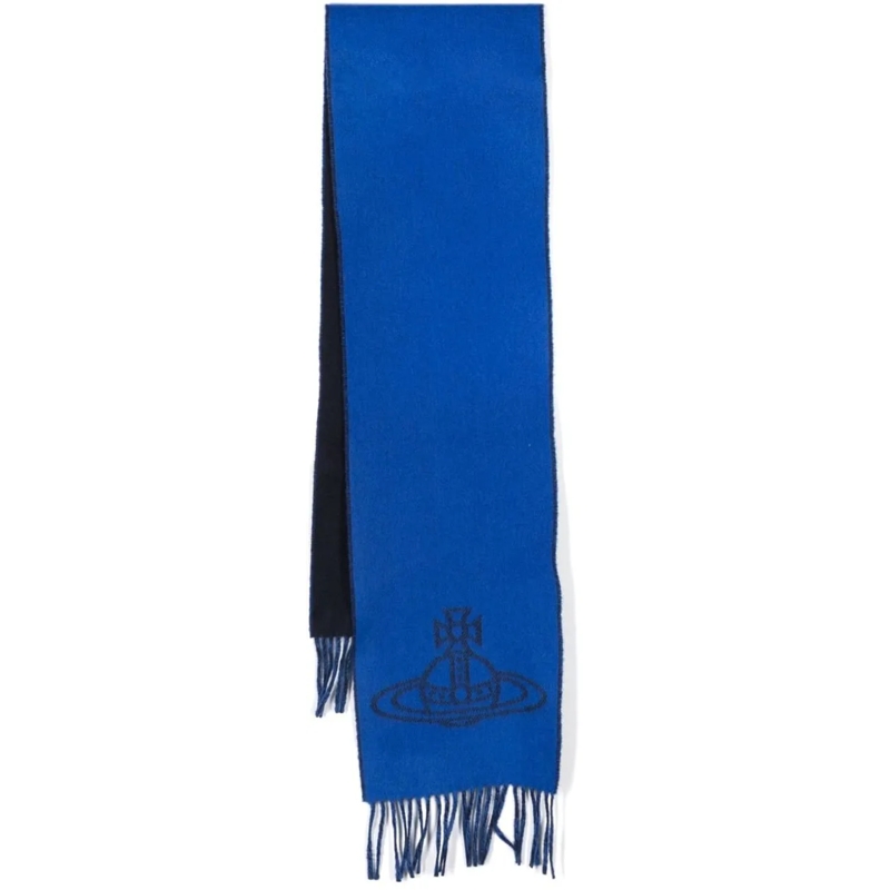 Vivienne Westwood Wollschal Scarfs Blue blau
