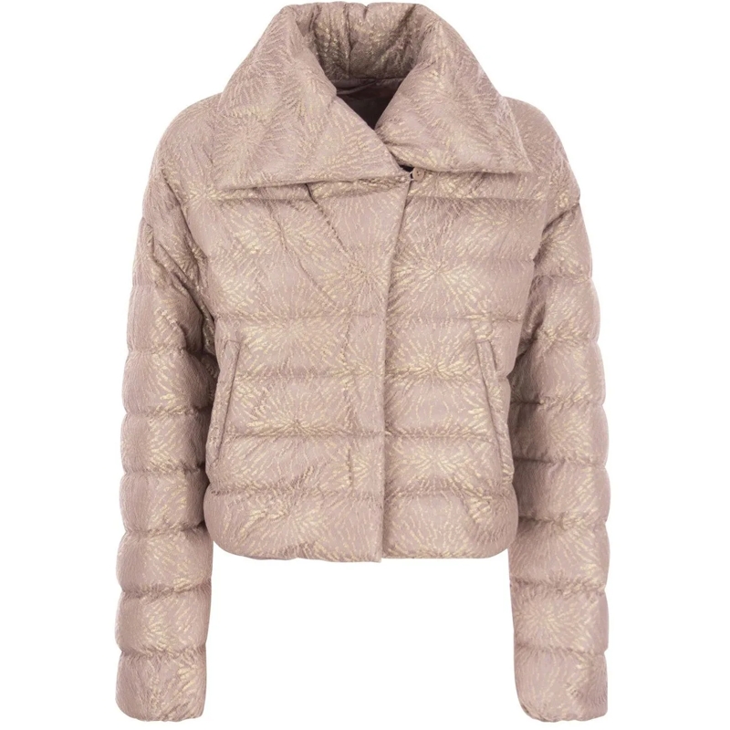 Herno T-Shirt Herno Lace Resort Bomber Jacket beige