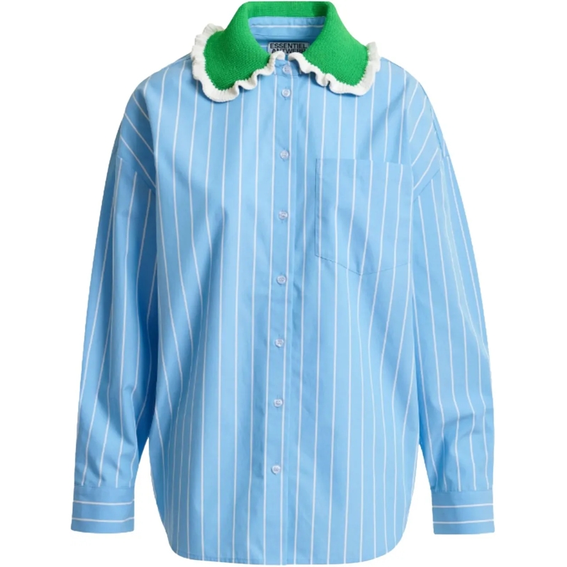Essentiel Antwerp Bluse Essentiel Antwerp  Blouses Lichtblauw Joyful blau
