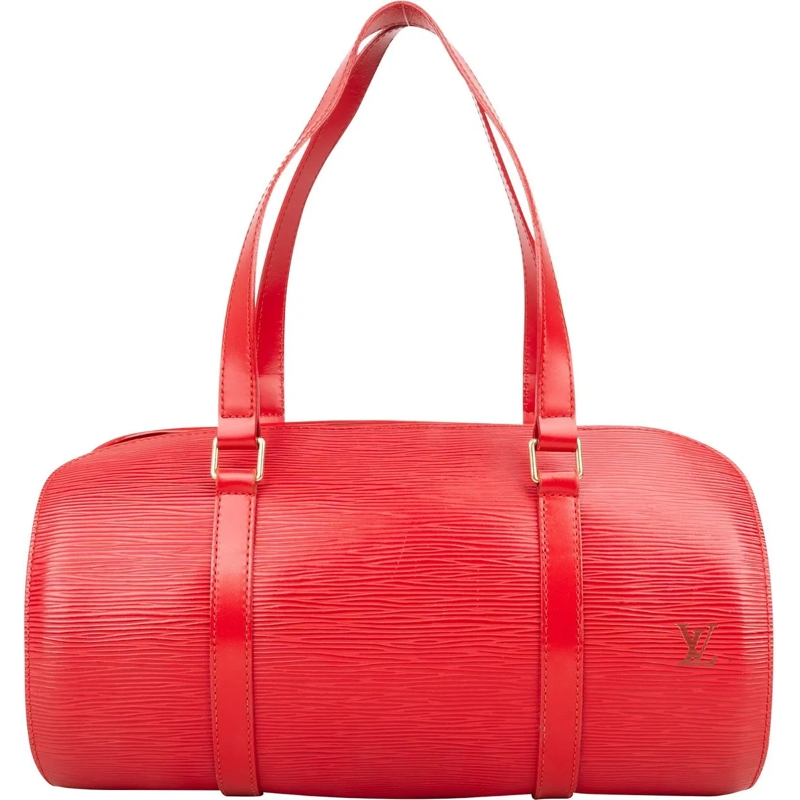 Louis Vuitton Tote Louis Vuitton Red Epi Leather Soufflot Handbag rot