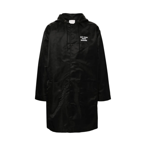 Drôle De Monsieur Parka mit Druckknöpfen black black Övergångsrockar