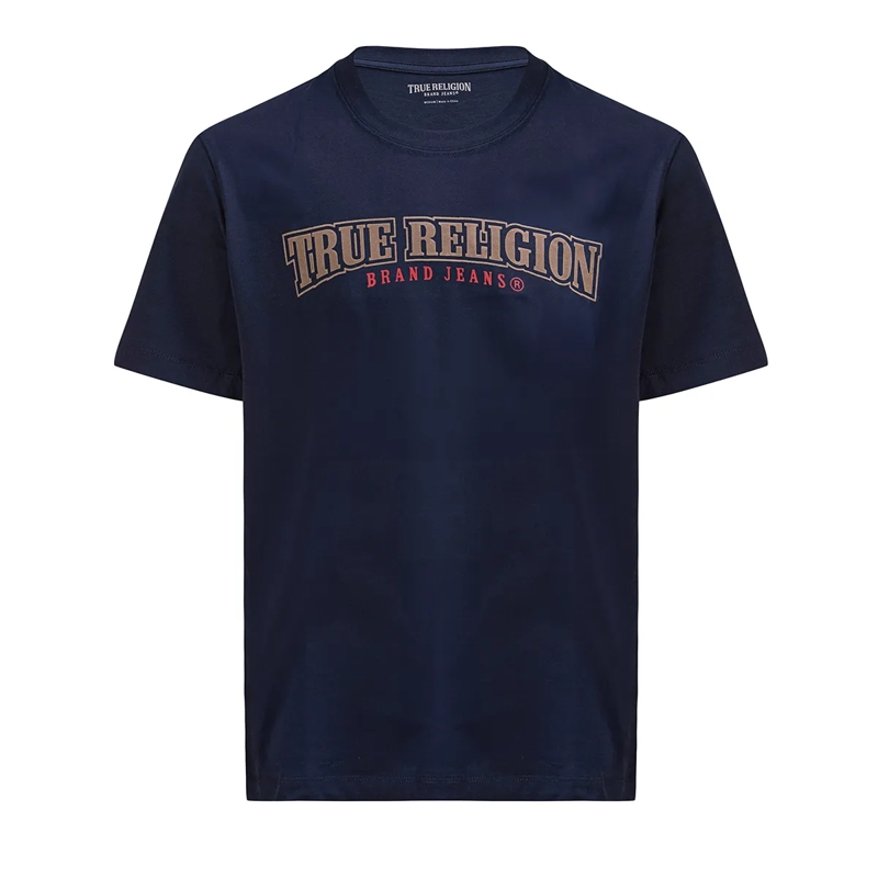 True Religion T-Shirt T-Shirt BUDDHA blau