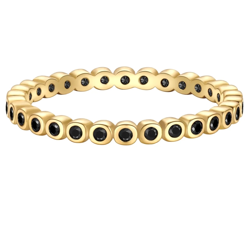 Glanzstücke München Ring Sterling Silber Ring Zirkonia gold