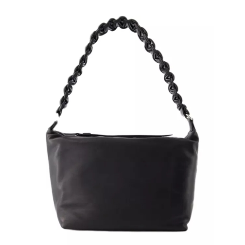 Kara Hobo Lattice Xl Bag - Leather - Black Black Schultertasche