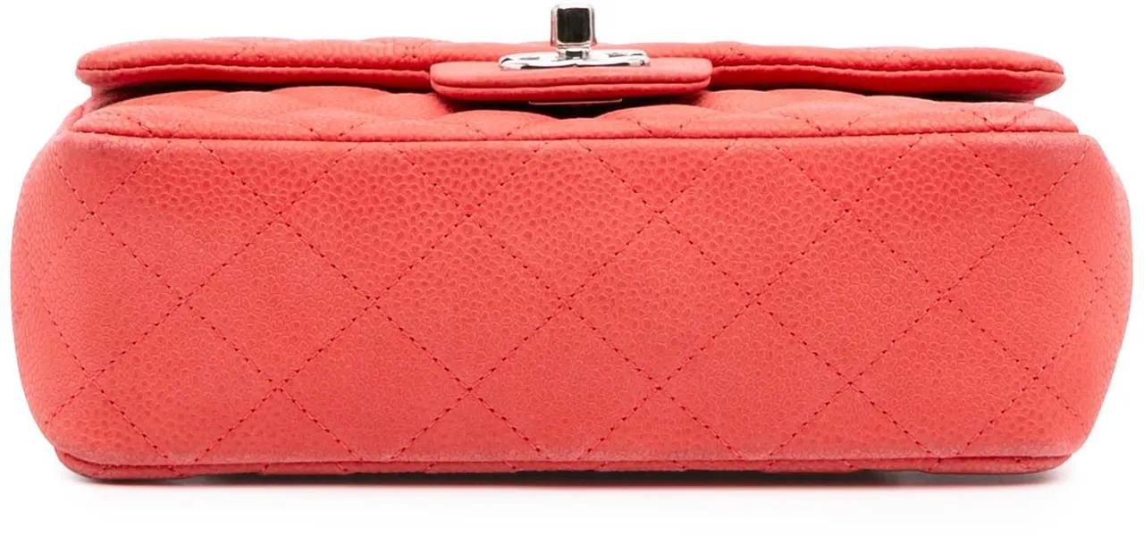 Thumbnail - Chanel Hobo Bags - Mini Rectangular Classic Caviar Single Flap - Gr. unisize - in Orange - für Damen