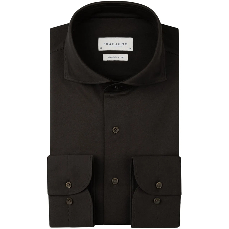 PROFUOMO  Profuomo Ppxh10032 Lange Mouw Overhemden Donkerbru braun