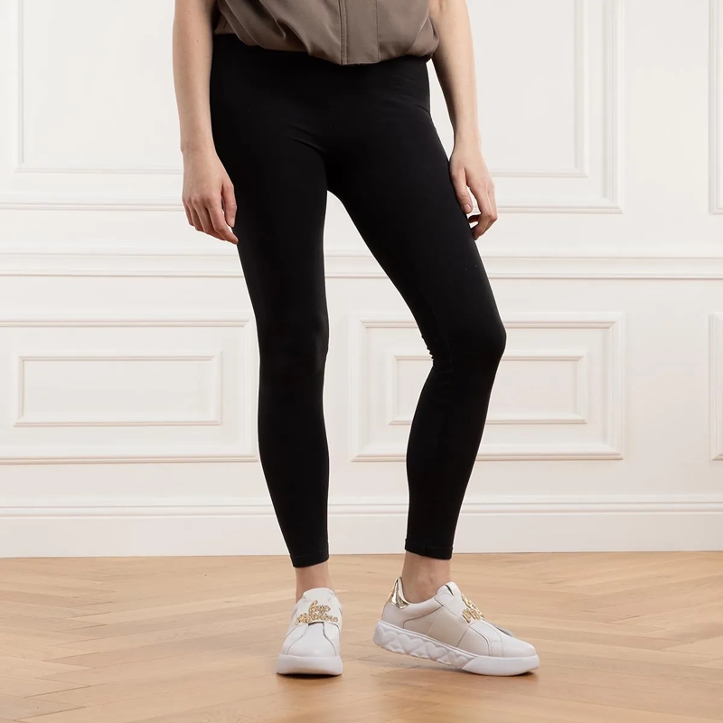 Love Moschino Low-Top-Sneaker Sneakers Donna Bianco+Platino(Image 2)