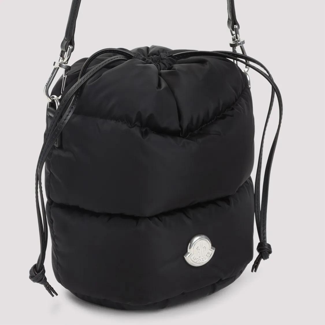 Thumbnail - Moncler Hobo Bags - Caradoc Black Polyamide Shoulder Bag - Gr. unisize - in Schwarz - für Damen