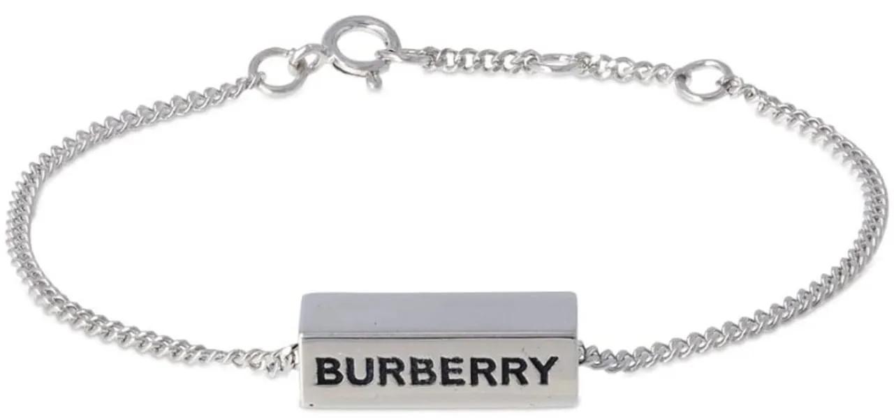 BurberryバーバリーEngraved Bar Chain Braceletブレスレット Burberry Engraved Bar Chain Bracelet In Vintage Steel | ModeSens