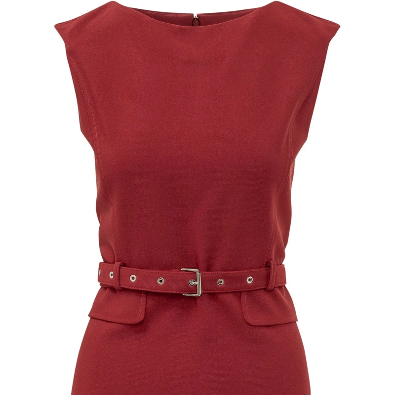 Pinko Maxikleid Abito Acalypha Midi con Cintura braun(Image 4)