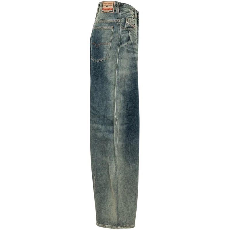 Diesel Jeans Boyfriend Jeans a Gamba Ampia blau(Image 3)
