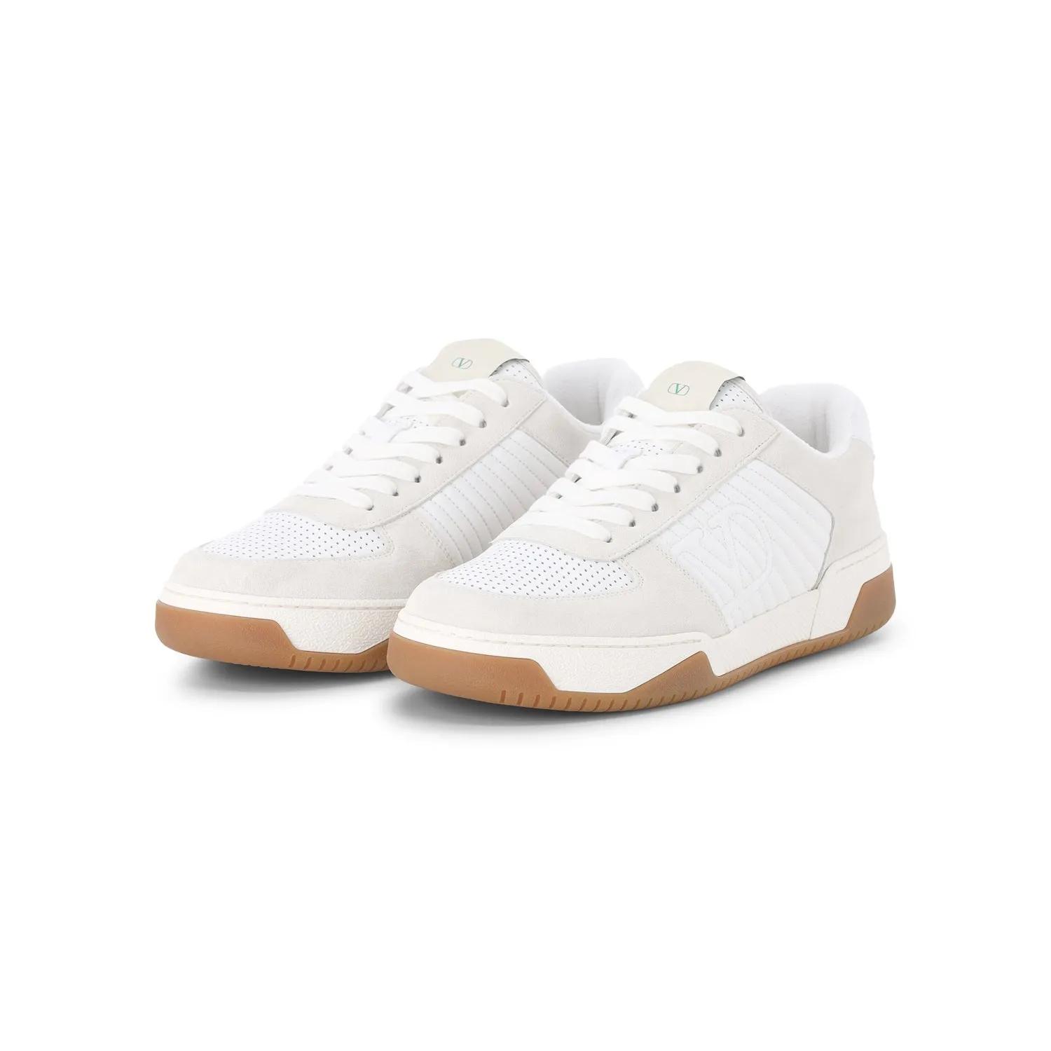 Valentino Garavani Low-Top Sneaker - Sneaker mit Logo-Detail - Gr. 46 (EU) - in Weiß - für Damen