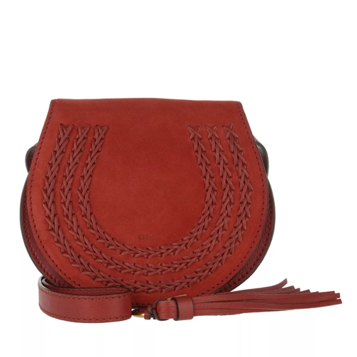 Chloé Mini Marcie Shoulder Bag Sepia Red Saddle Bag