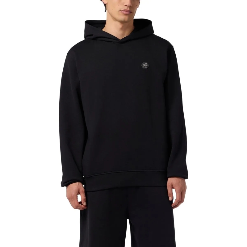 Philipp Plein Sweatshirt Fleece Hoodie Basic schwarz(Image 2)