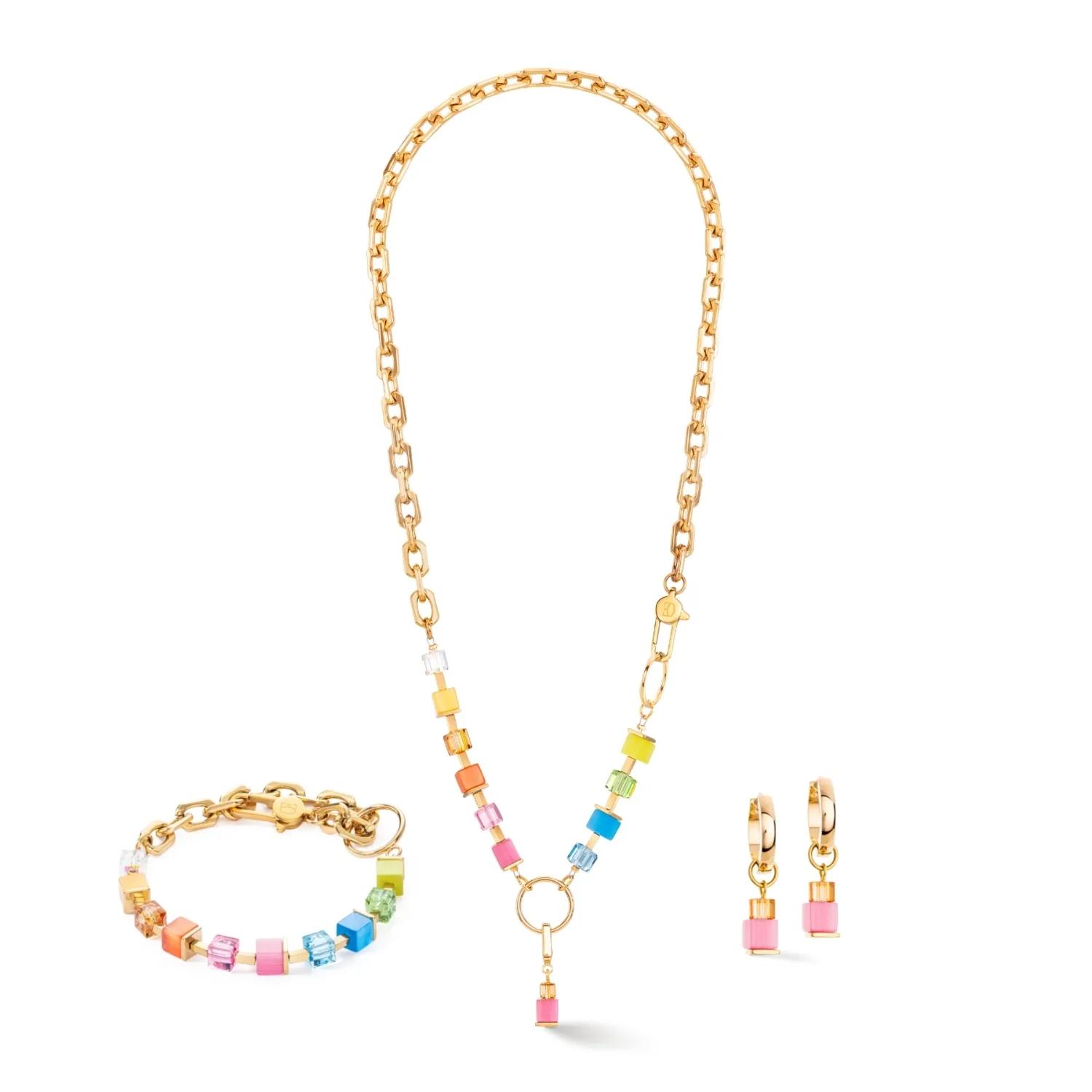 Thumbnail - COEUR DE LION Halskette - Halskette Cube Fusion Charm - Gr. unisize - in Mehrfarbig - für Damen