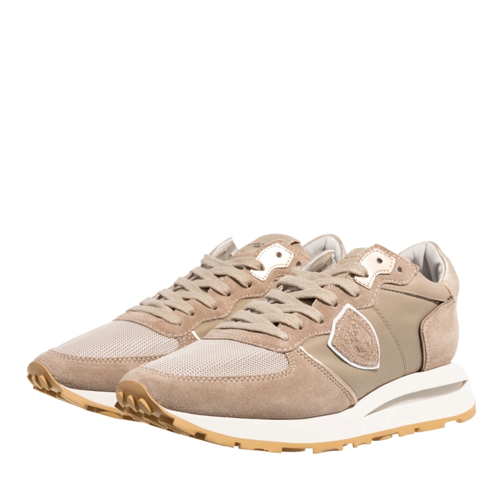 スニーカー Tropez Haute Low Sneakers - Philippe Model - Nylon - Khaki Philippe Model TROPEZ HAUTE LOW Sneakers in gray, combined