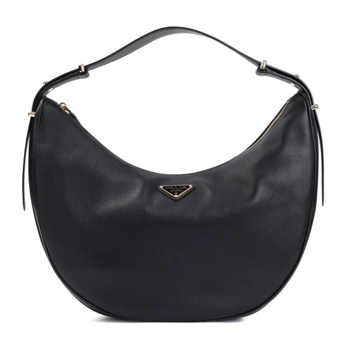 Prada Nappa Calf Leather Shoulder Bag Black Fourre-tout