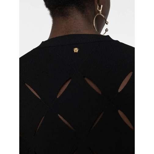 Versace Hauts à manches longues Cut-Out Knitted Jumper Black (Image 10)