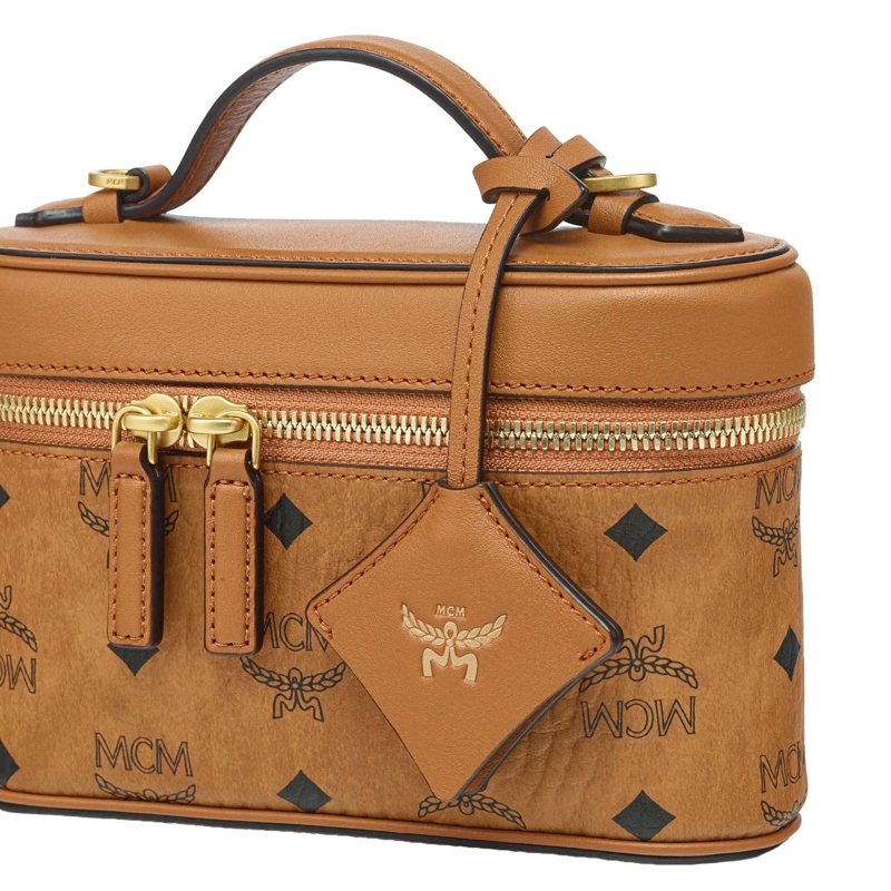 MCM Crossbody Bag Aren Vi Lthr Mix Crossbody Mni Co Cognac(Image 6)