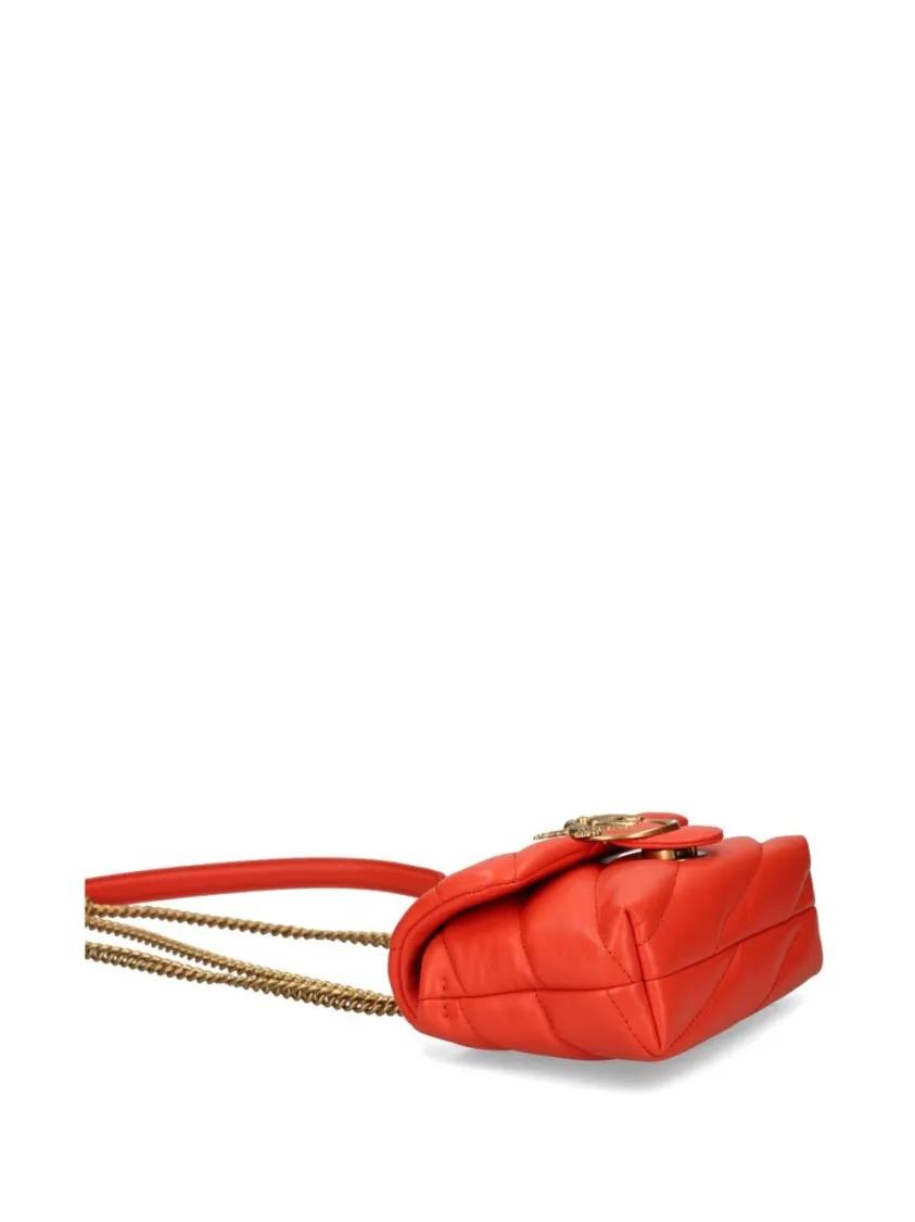 Pinko Hobo bags Flame Red Quilted Shoulder Bag in rood