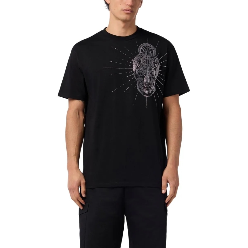 Philipp Plein T-Shirt Round Neck T-Shirt Skull Stones schwarz(Image 4)
