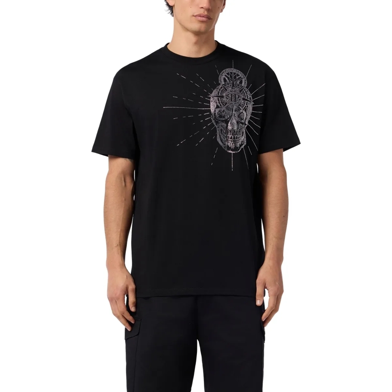Philipp Plein T-Shirt Round Neck T-Shirt Skull Stones schwarz(Image 3)