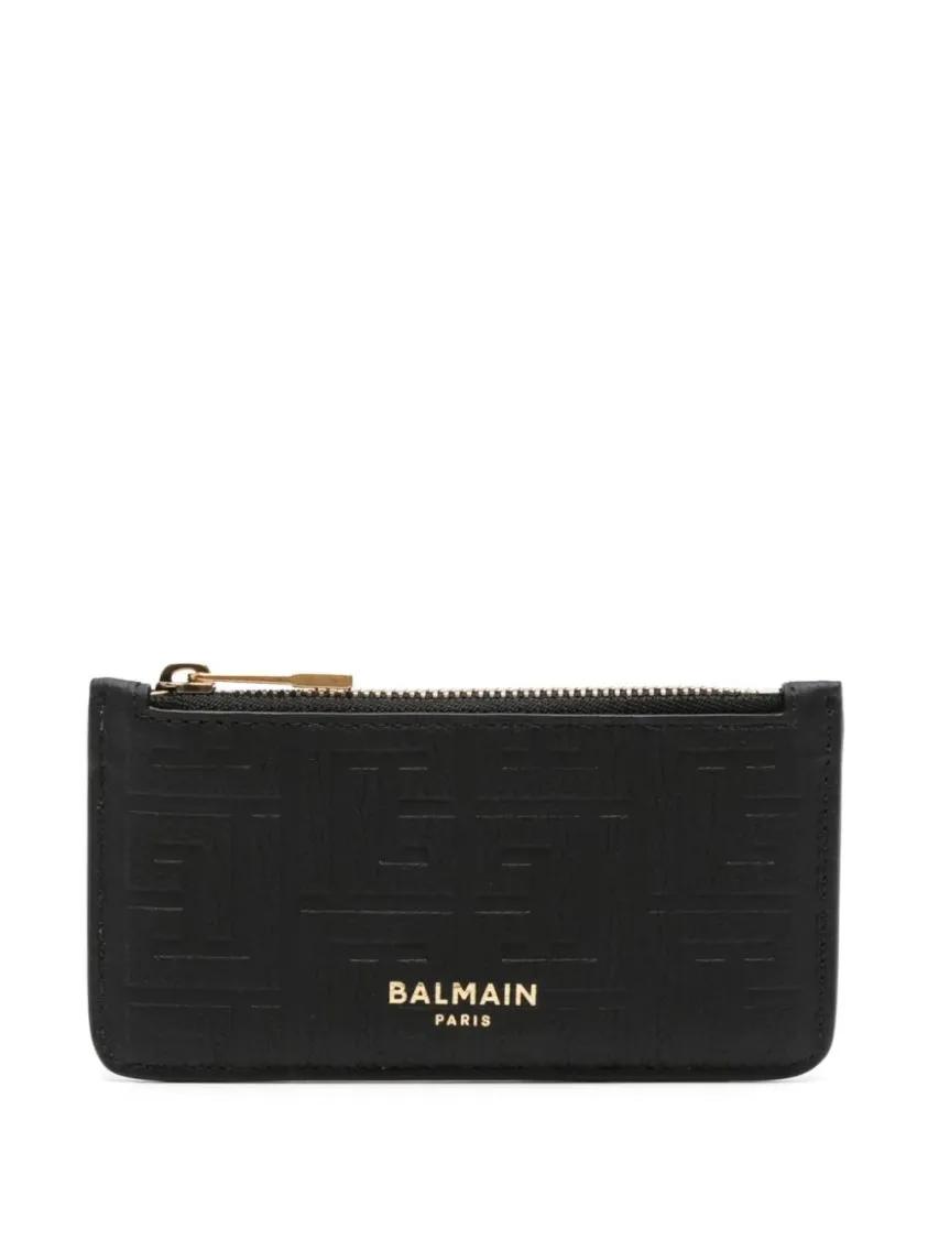 Balmain Portemonnaies - 4G-Motif Card Holder - Gr. unisize - in Schwarz - für Damen