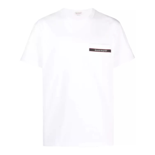 Alexander McQueen White Logo Tape T-Shirt White 