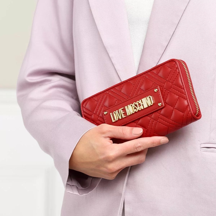 Love moschino 2024 wallet red