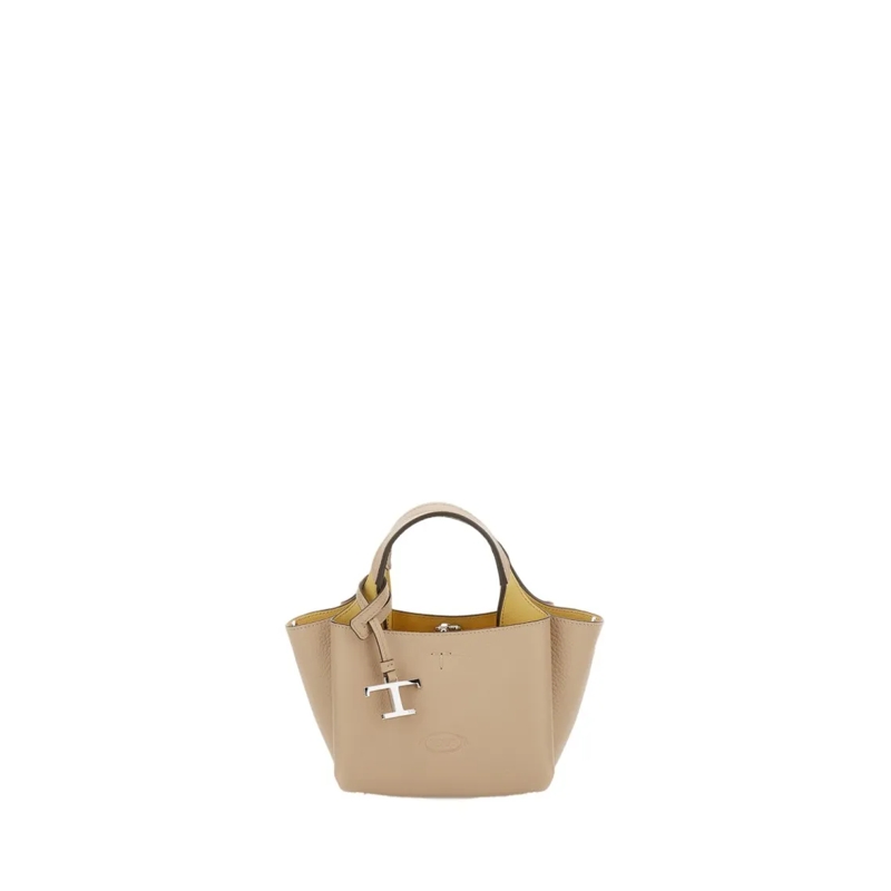 Tod's Tote Mini Leather Bag Neutrals