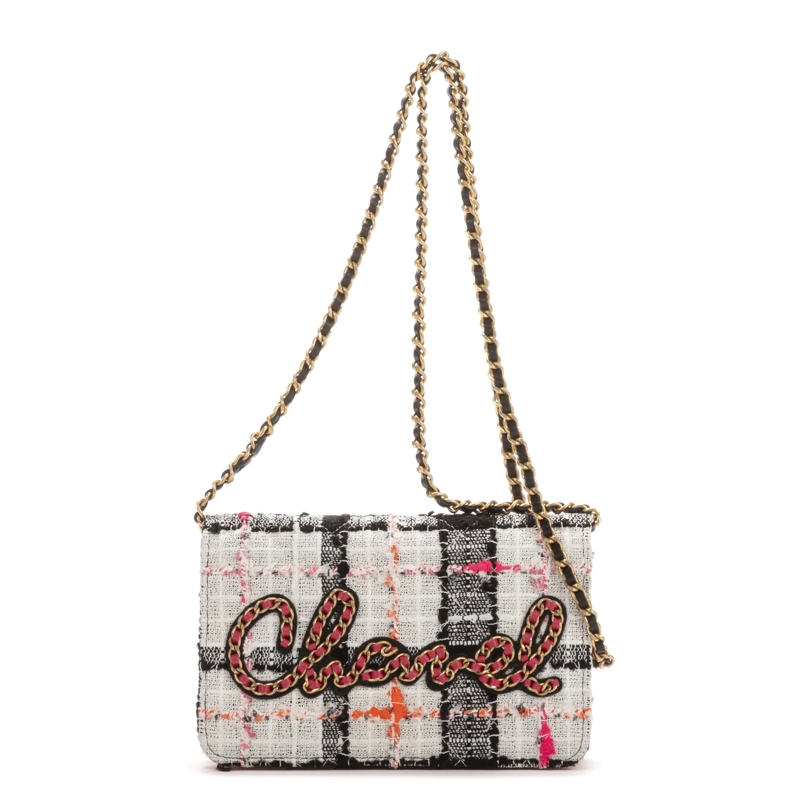 Chanel Crossbody Bag Tweed WOC offwhite
