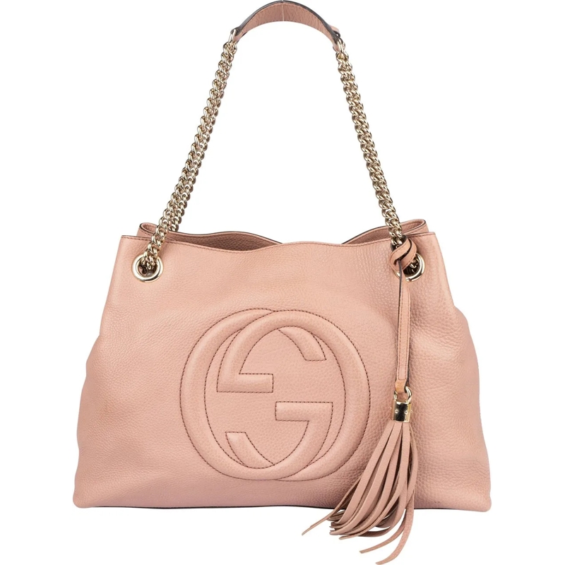 Gucci Tote Gucci Leather Soho Chain Tote Shoulder Bag rot