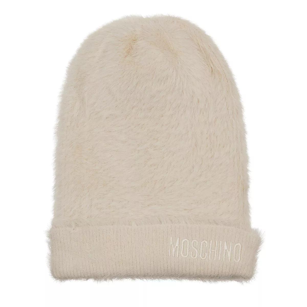 Moschino Mützen - Beanie - Gr. ONE - in Creme - für Damen