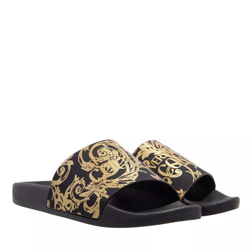 Versace Jeans Couture Fondo Shelly Black/Gold Slide