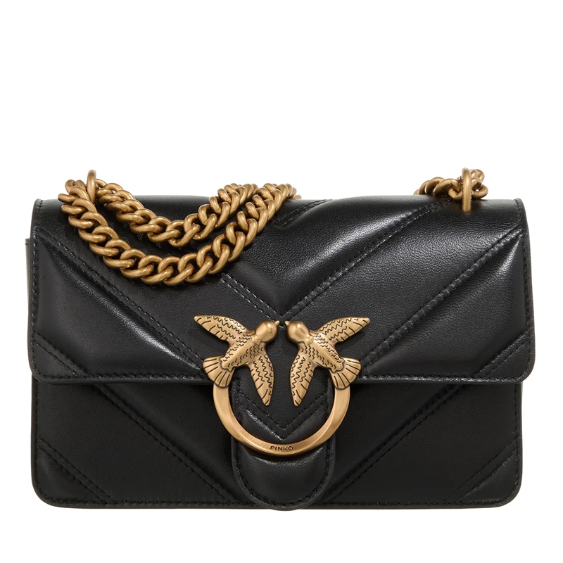 Pinko Crossbody Bag Love Bag Borse Nero-Antique Gold