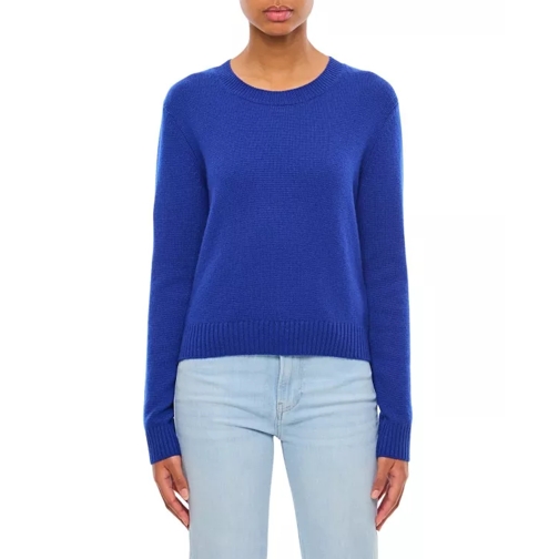 Lisa Yang  Mable Roun Neck Cashmere Sweater Blue