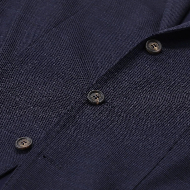 Eleventy Anzugjacke Sakko aus Baumwollmix blau(Image 4)