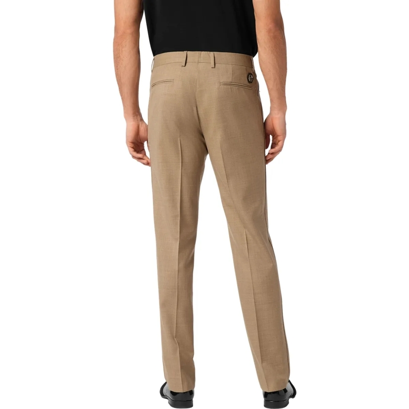 Philipp Plein Hose Hose Mit Weitem Bein beige(Image 2)