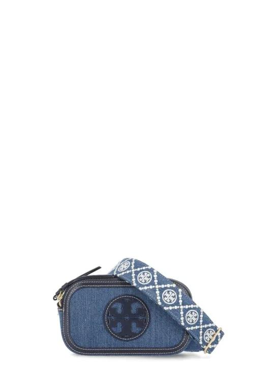 Tory Burch Shopper - Miller Denim Mini Bag - Gr. unisize - in Blau - für Damen