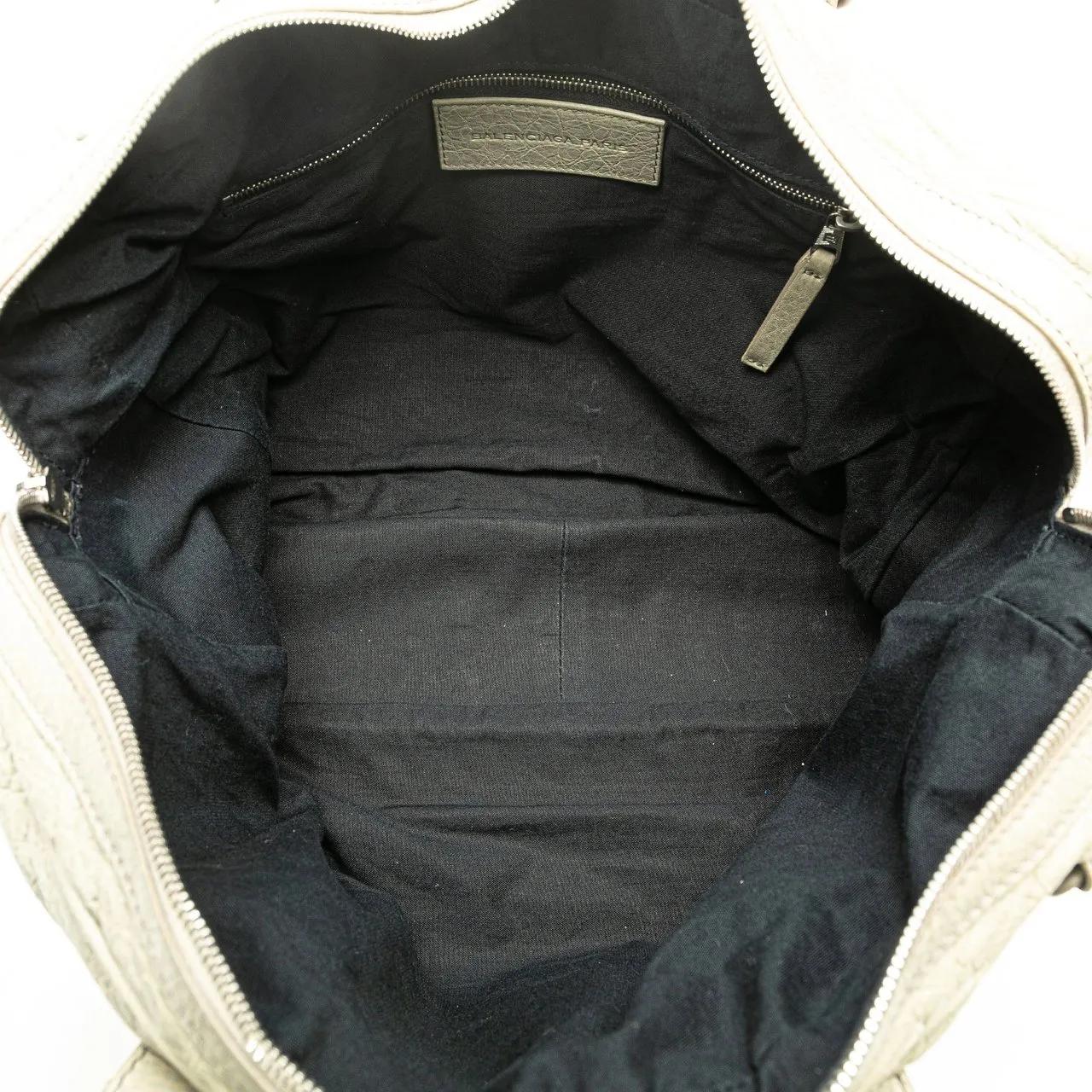 Thumbnail - Balenciaga Hobo Bags - Lambskin Motocross Classic Bridge Satchel - Gr. unisize - in Grau - für Damen